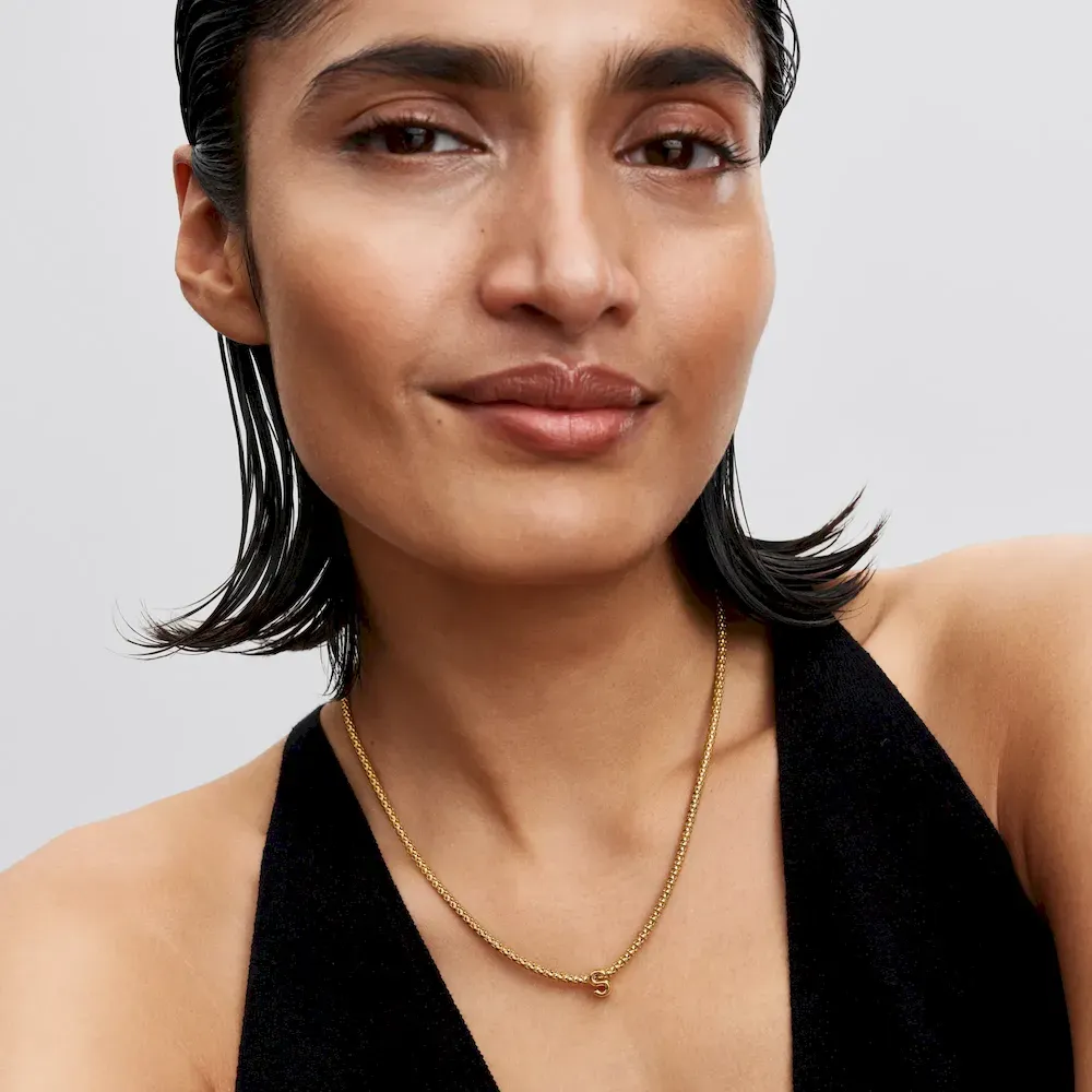 Letter S Charm Necklace - Image 10