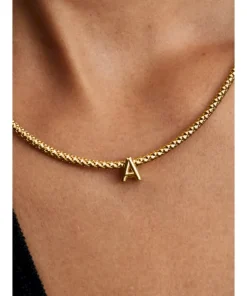 Alternative view of Letter A Alphabet Charm