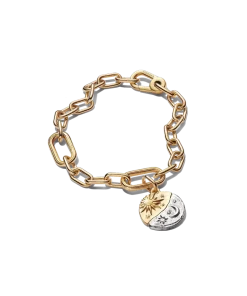 Sun & Moon Medallion Bracelet Set