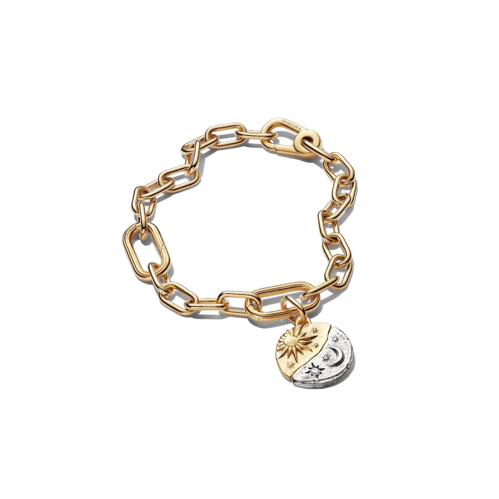 Sun & Moon Medallion Bracelet Set