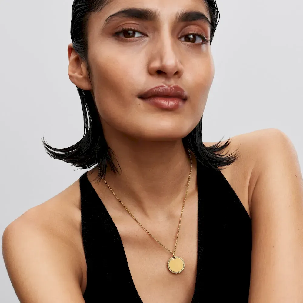 Engravable Round Tag Pendant - Image 3