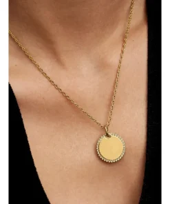 Alternative view of Engravable Round Tag Pendant