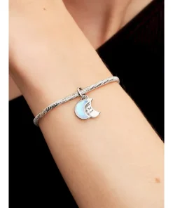Alternative view of Crescent Moon Double Dangle Charm