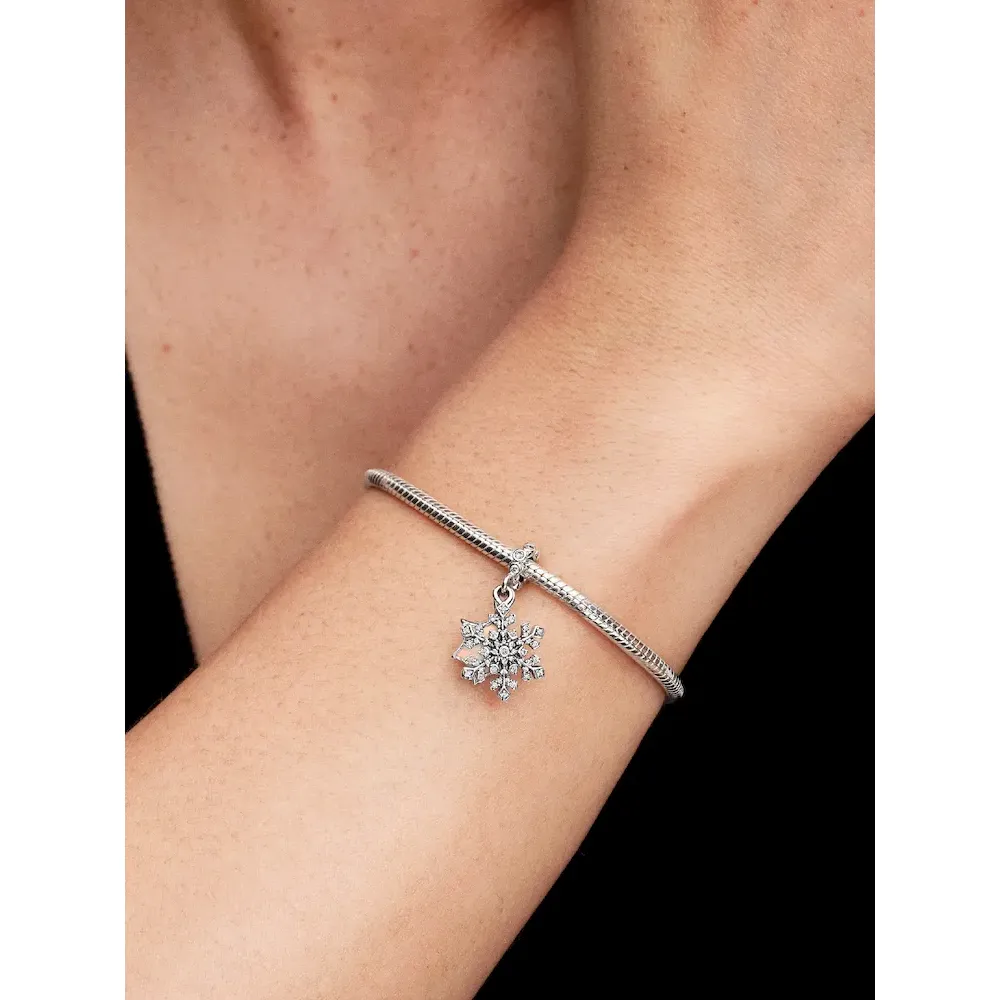 Opalescent Snowflake Double Dangle Charm - Image 2