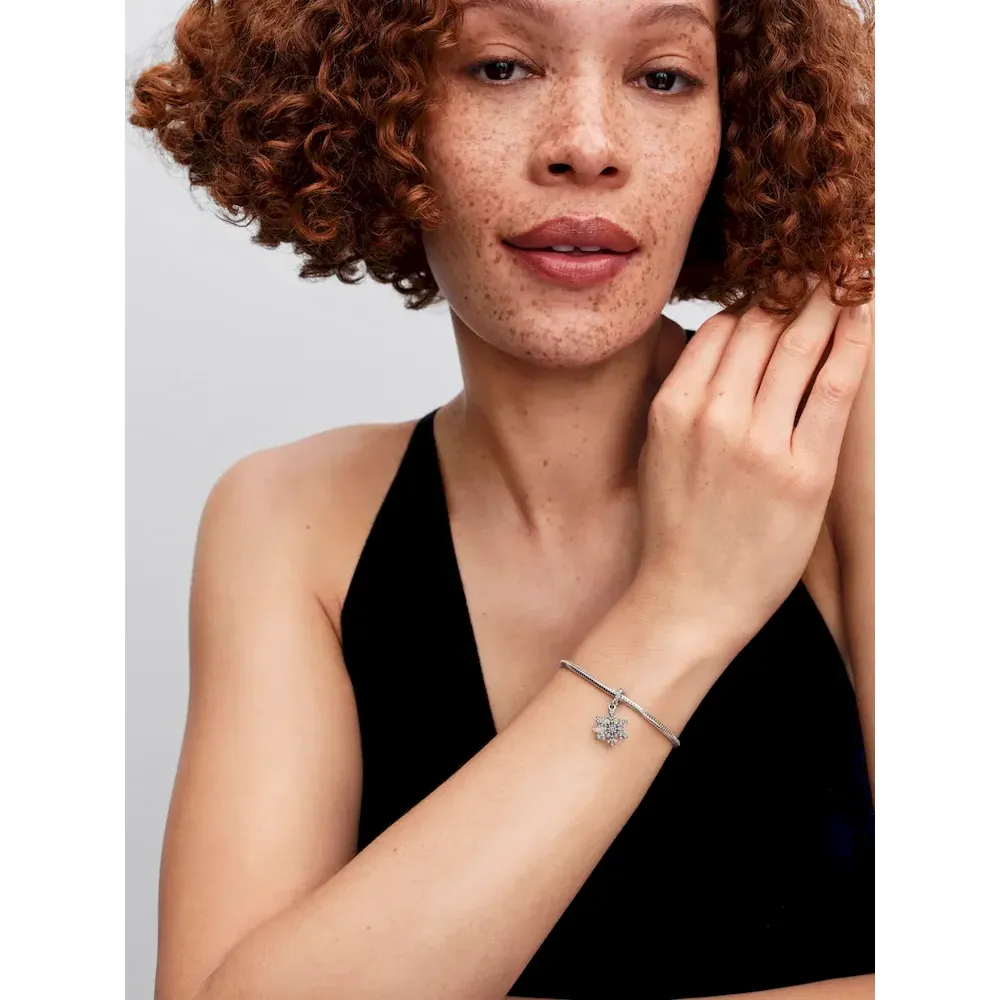 Opalescent Snowflake Double Dangle Charm - Image 5