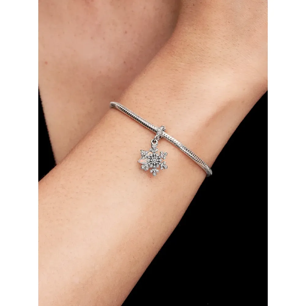 Opalescent Snowflake Double Dangle Charm - Image 3