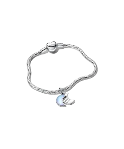 Crescent Moon Charm Bracelet Set