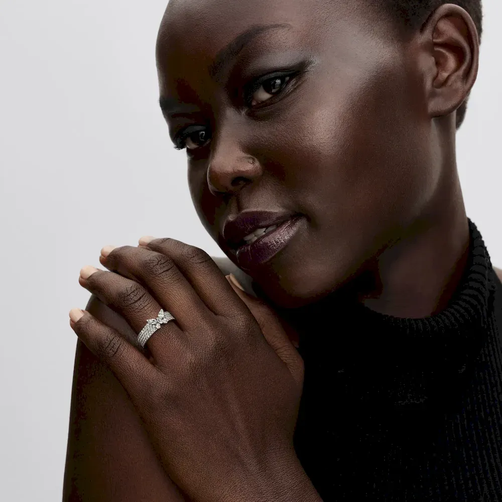 Sparkling Butterfly Bold Ring - Image 3