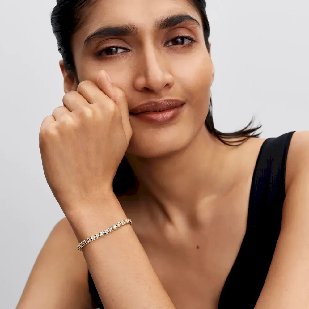 Sparkling Bold Tennis Bracelet - Image 4