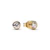 Pandora Era Bezel 14k Gold Lab-grown Diamond Earrings