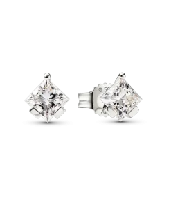 Pandora Nova 14k White Gold Lab-grown Diamond Earrings