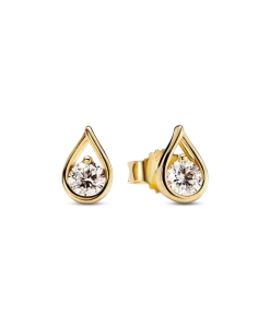Pandora Infinite 14k Gold Lab-grown Diamond Earrings