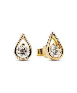 Pandora Infinite 14k Gold Lab-grown Diamond Earrings