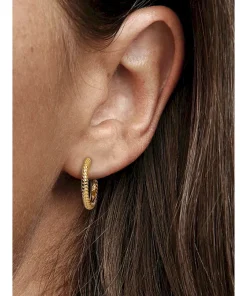 Alternative view of Pandora Moments Small Charm Hoop Earrings