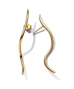 Organically Shaped Wire Stud Earrings