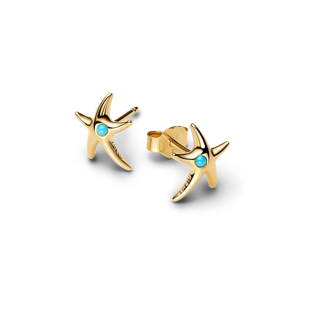 Sparkling Blue Starfish Necklace and Earring Set - Image 17