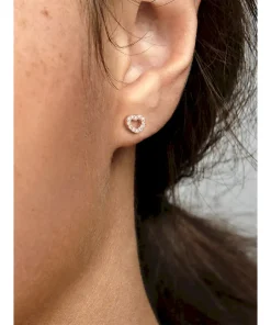 Alternative view of Open Heart Stud Earrings