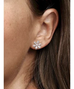 Alternative view of Sparkling Herbarium Cluster Stud Earrings