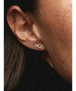 Alternative view of Sparkling Infinity Stud Earrings