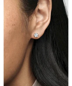 Alternative view of Celestial Sparkling Star Stud Earrings