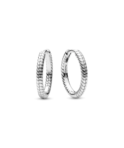 Pandora Moments Small Charm Hoop Earrings