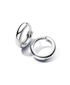 Round Huggie Hoop Earrings