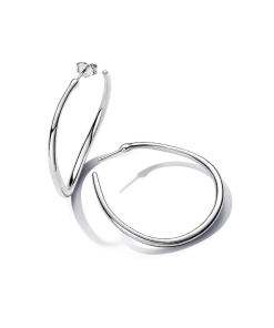 Organically Shaped 42 mm Open Hoop Earrings