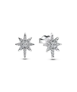 Sparkling North Star Stud Earrings