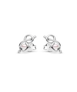 Infinity Knot Stud Earrings