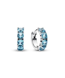 Light Blue Hoop Earrings