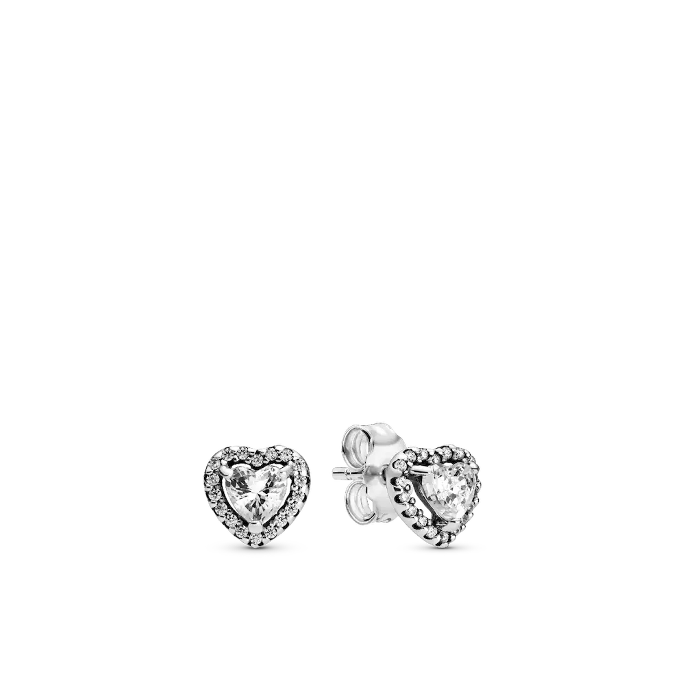 Elevated Heart Stud Earrings