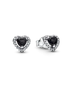 Elevated Heart Stud Earrings