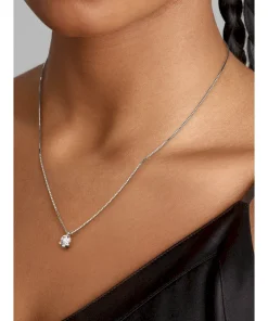 Alternative view of Pandora Nova 14k White Gold Lab-grown Diamond Pendant Necklace