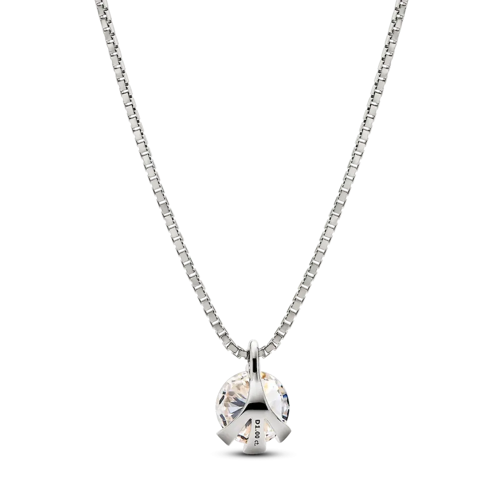 Pandora Nova 14k White Gold Lab-grown Diamond Pendant Necklace - Image 4