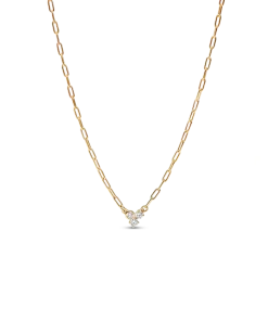 Pandora Era Lab-Grown Diamond Cluster Paperclip Chain Necklace