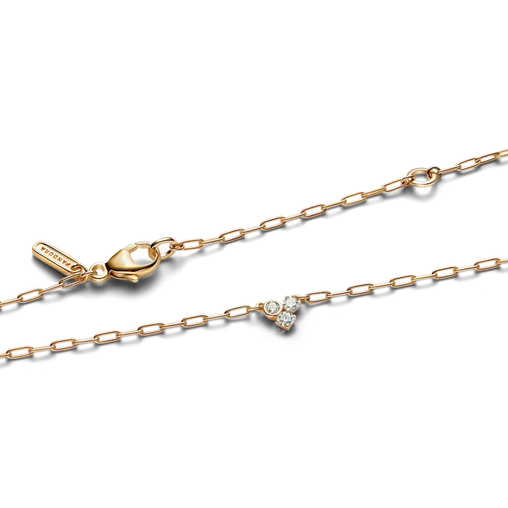 Lab-Grown Diamond Cluster Paperclip Necklace & Bracelet Set - Image 8