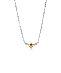 FINAL SALE - Marvel Captain Marvel Octogram Star Two tone Pendant Necklace