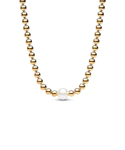 Treated Freshwater Cultured Pearl & Beads Collier Necklace