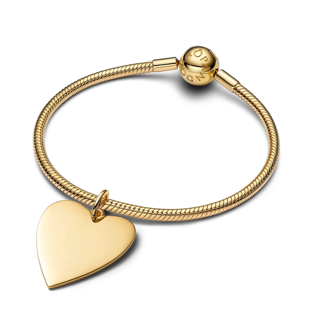 Engravable Oversized Heart Tag Pendant Necklace - Image 8