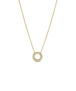 Pandora Logo Pavé Circle Collier Necklace