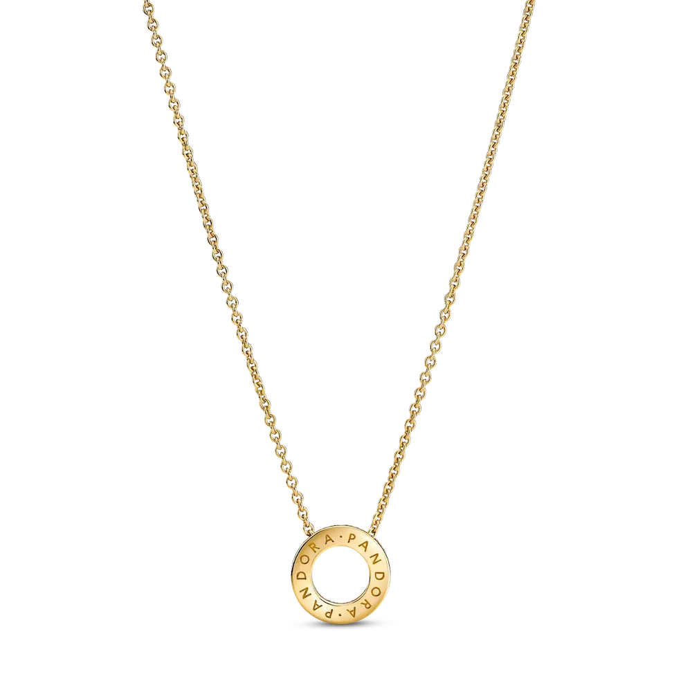 Pandora Logo Pavé Circle Collier Necklace - Image 3
