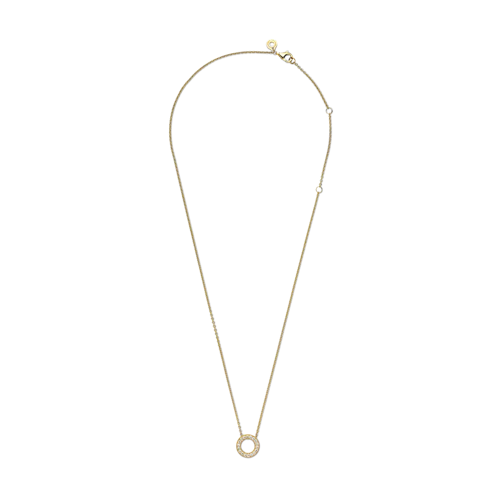 Pandora Logo Pavé Circle Collier Necklace - Image 2