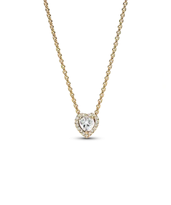 Sparkling Heart Collier Necklace