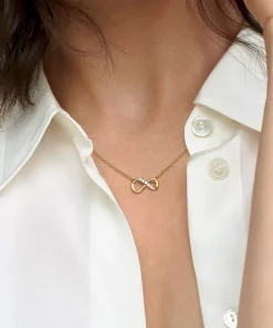 Alternative view of Sparkling Infinity Collier Necklace