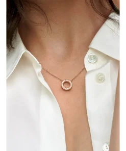 Alternative view of Pandora Logo Pavé Circle Collier Necklace