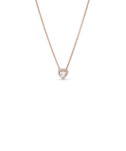 Alternative view of Elevated Heart Necklace & Earrings Set