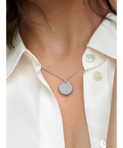 Alternative view of FINAL SALE - Pandora Timeless Pavé Round Pendant Necklace