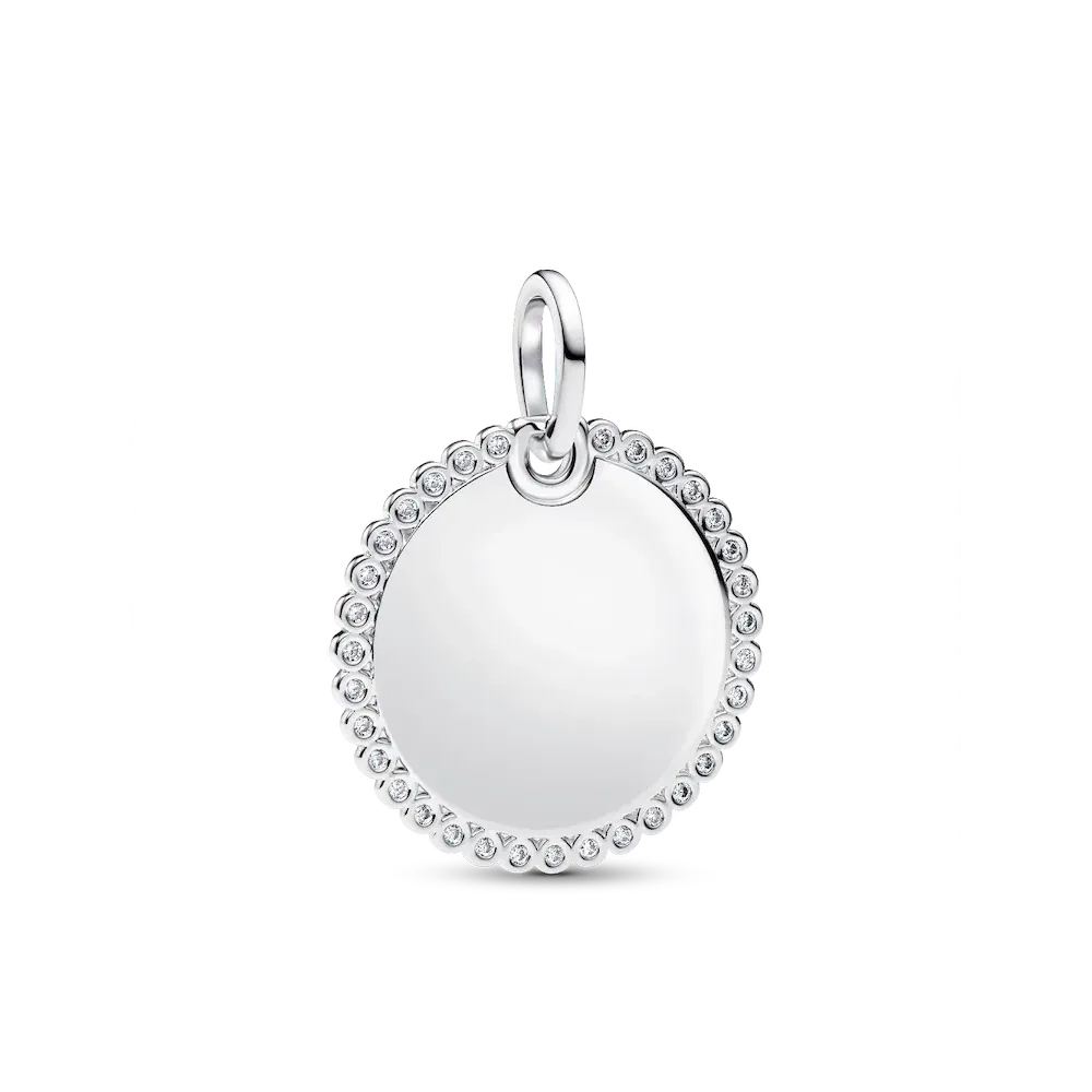 Engravable Round Tag Pendant