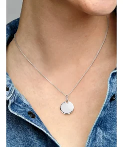 Alternative view of Engravable Round Tag Pendant