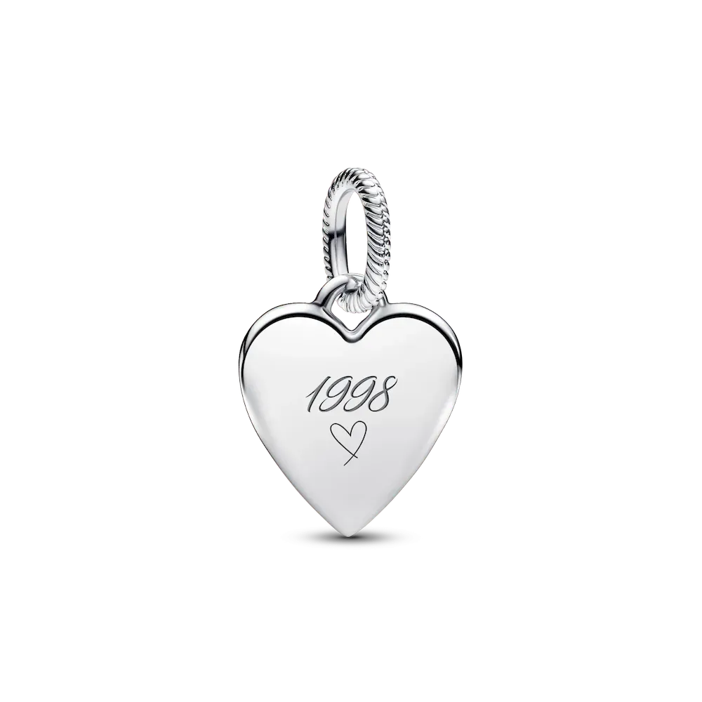 Engravable Heart Tag Pendant - Image 4
